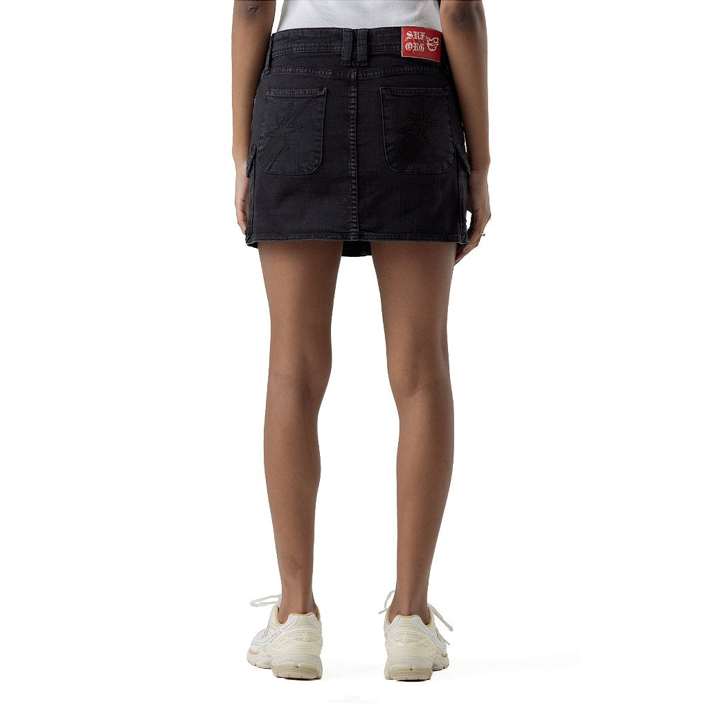 CARGO SKIRT 4SUF BLACK