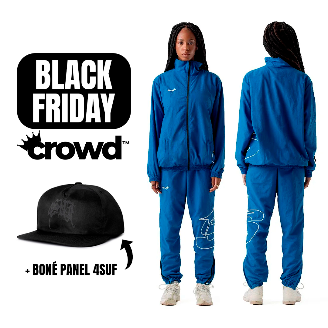 COMPRE 3, PAGUE 2 - Kit Completo Track Jaqueta Star Navy + Calça Star Navy + Boné Panel 4SUF [BLACK FRIDAY]